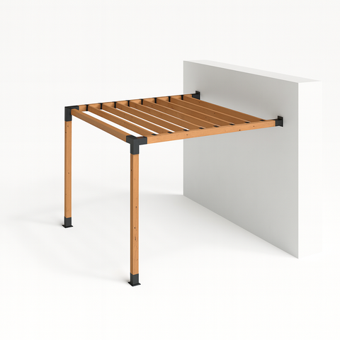 ערכת פרגולה יחיד מעוגנת קיר