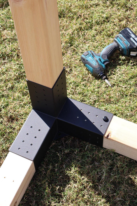 מחבר פינת פרגולה עם 3 זרועות